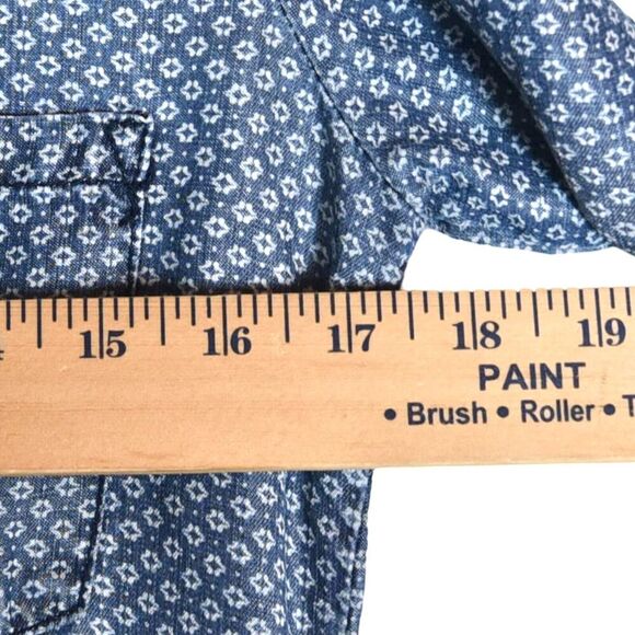 Cloth & Stone Tencel Button-Down Tunic Top Women’s XS Chambray Blue Long Sleeve - Picture 6 of 7